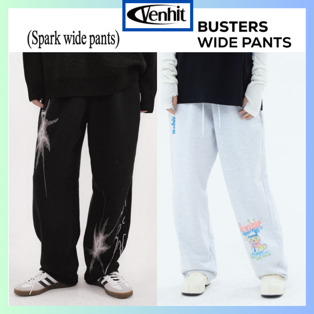 [VENHIT] Spark WIDE PANTS / BUSTERS กางเกงขากว้าง / เกาหลี ของแท้ 100% ...