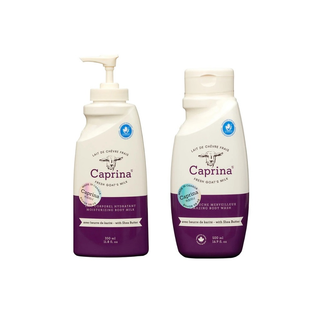 Caprina FRESH GOAT'S MILK BODY LOTION WASH SET Shopee Thailand