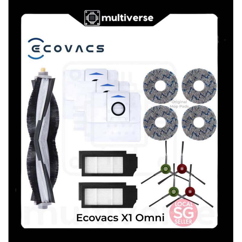 Lot De 12 Sacs à Poussière Ecovacs - Compatibles Deebot T20, OMNI X1, T10, Turbo