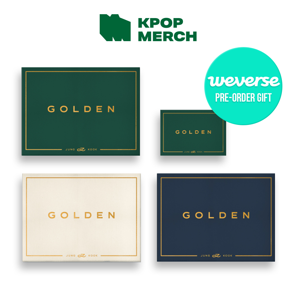 Weverse Album Versie Goud BTS Jungkook Golden 1e Solo Album 'Weverse Albums Ver' - Officiële Editie Met Fotoboek En Fotokaarten Officieel K-pop Album