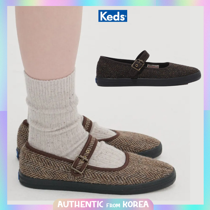 Keds สําหรับผู้หญิงรองเท้า Champion Strap Harris Tweed Mary