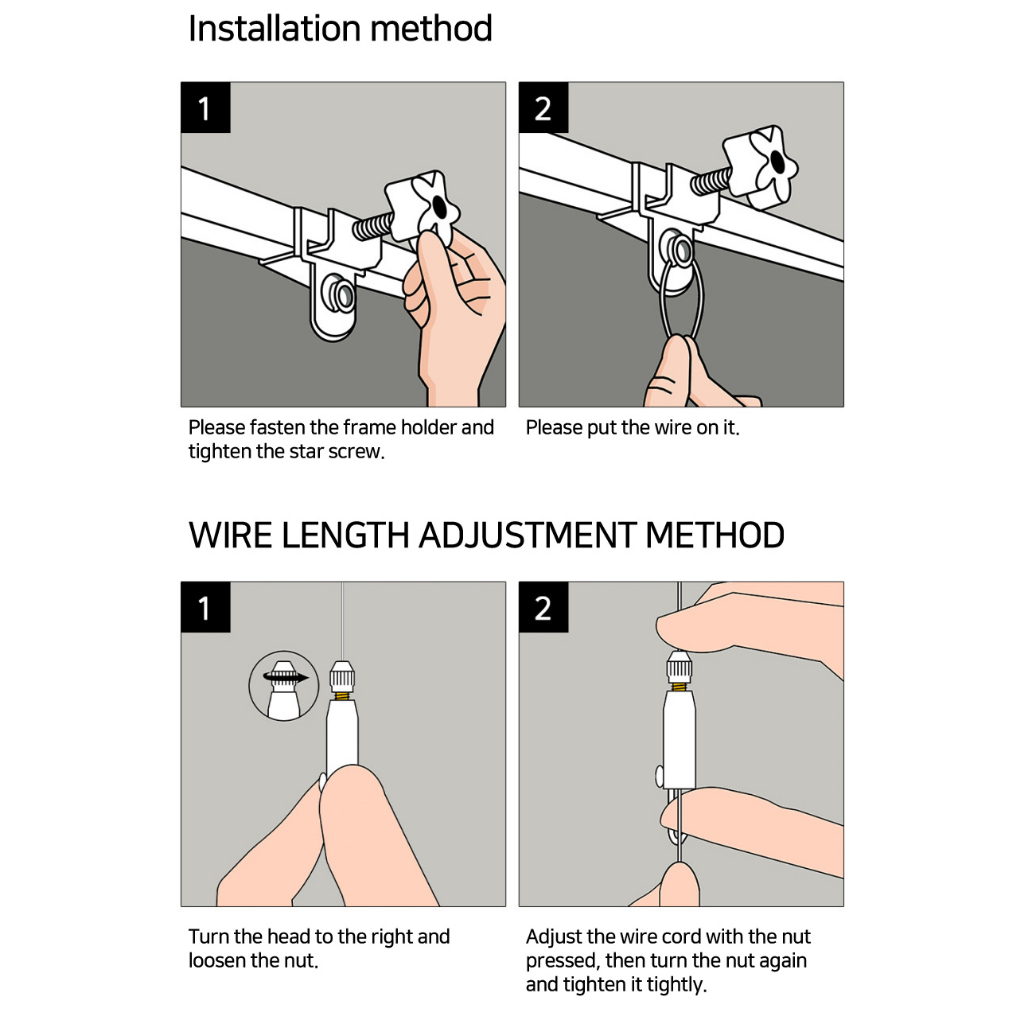 no-drill-ที่แขวนกรอบลวด-โซลูชั่นการแสดงขึ้นรูปง่าย-และปลอดภัย-สินค้าเกาหลี