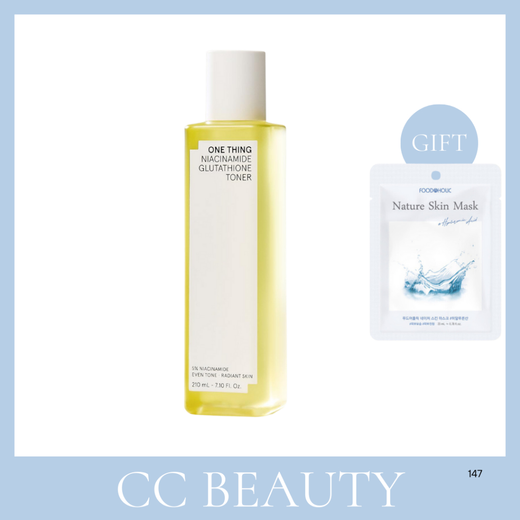 One THING Niacinamide Glutathione Toner 7.10 Fl Oz โทนเนอร์ไนอาซินาไมด์  กลูต้าไธโอน ลดจุดด่างดำ กระชับรูขุมขน ผิวกระจ่างใส เติมความชุ่มชื้น  ฟื้นฟูผิวหน้า สกินแคร์เกาหลี K-Beauty โทนเนอร์บำรุงผิวหน้า