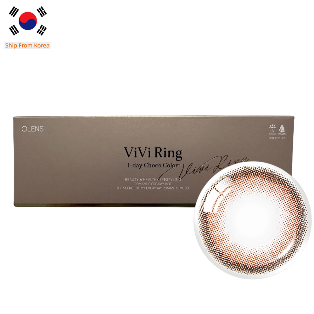 Olens VIVI RING CHOCO 20P คอนแทคเลนส์ เลนส์เกาหลี เลนส์ | Shopee Thailand