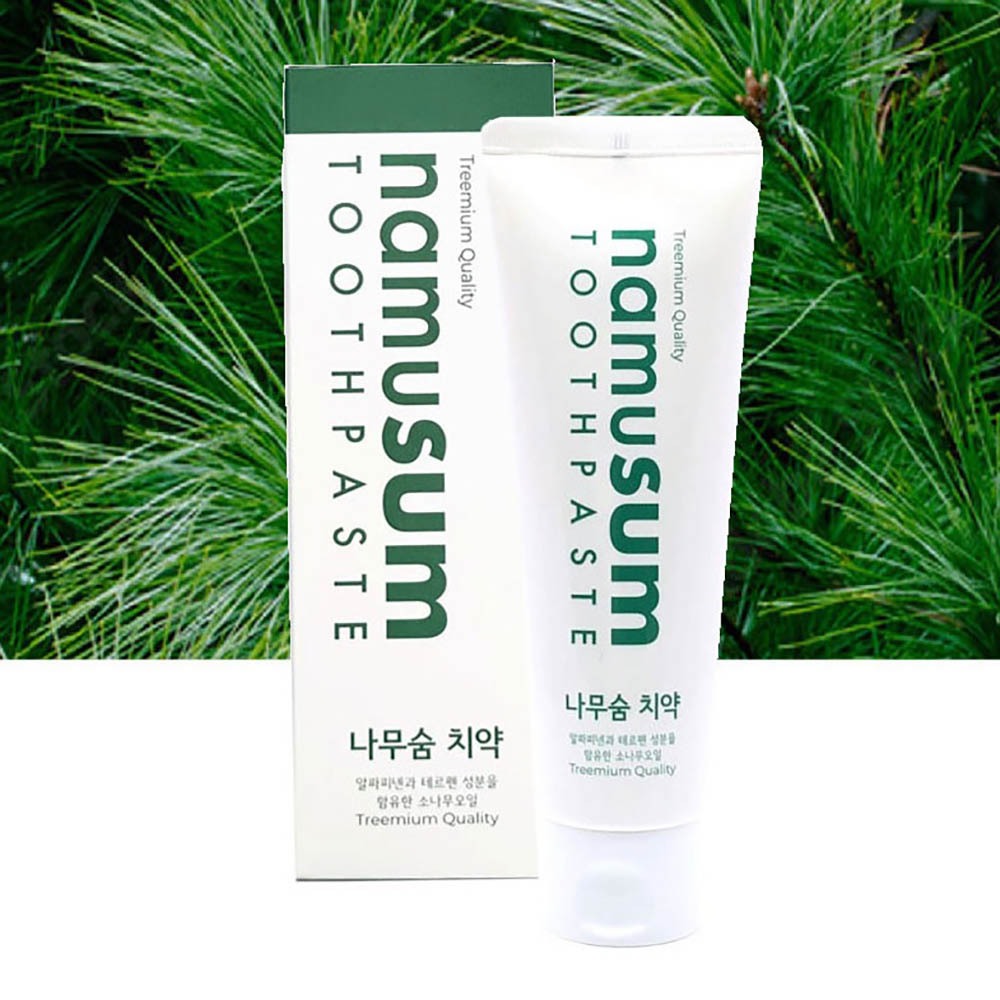 [NAMUSUM] Pine Oil Phytoncide Toothpaste 120g / การดูแลทันตกรรมเกาหลี ...