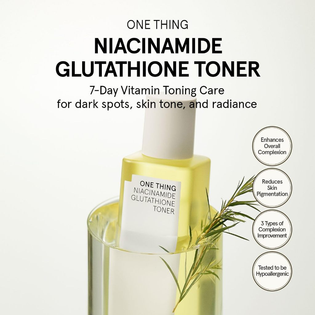 one thing niacinamide glutathione toner One THING Niacinamide Glutathione Toner 7.10 Fl Oz โทนเนอร์ไนอาซินาไมด์  กลูต้าไธโอน ลดจุดด่างดำ กระชับรูขุมขน ผิวกระจ่างใส เติมความชุ่มชื้น  ฟื้นฟูผิวหน้า สกินแคร์เกาหลี K-Beauty โทนเนอร์บำรุงผิวหน้า