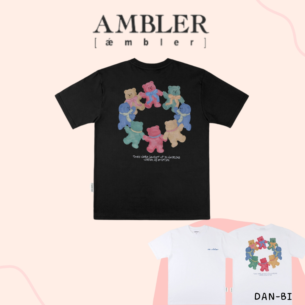 [AMBLER] เสื้อยืด คอกลม เต้นรํา โอเวอร์ฟิต Unisex_2 สี / สินค้า KR ของ ...