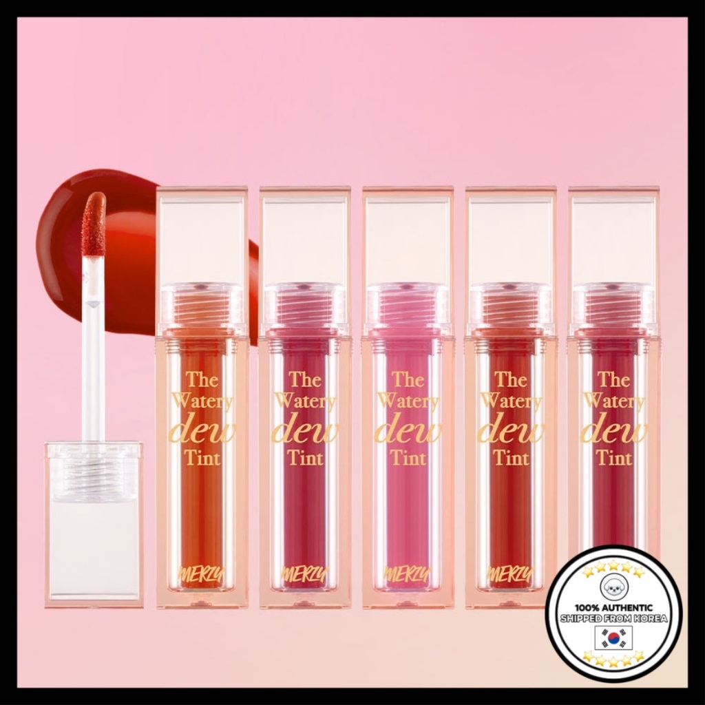 303_[merzy] The Watery Dew Tint – Glossy Hydrating Lip Stain 4g (5 สี ...