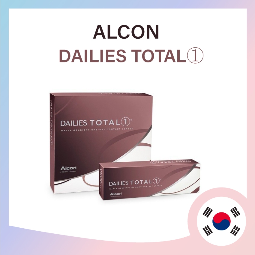 [ Alcon ] Dailies Total One (30 ชิ้น 90 ชิ้นต่อกล่อง) เลนส์น้ํา ให้ความ ...