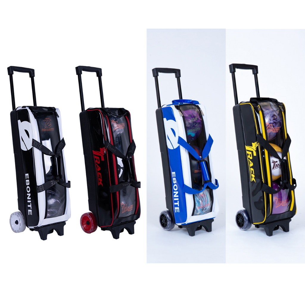Ebonite Transport Triple Roller Bowling Bag (blue Color Ebonite