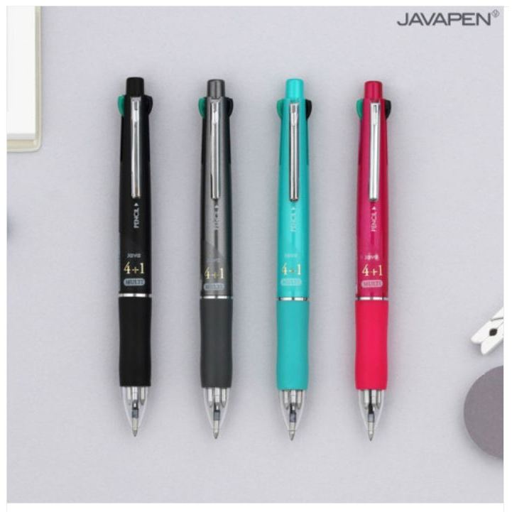 [ผลิตในเกาหลี] Java JET 4-in-1 ปากกาลูกลื่น (0.7 มม.) + ดินสอกด ...