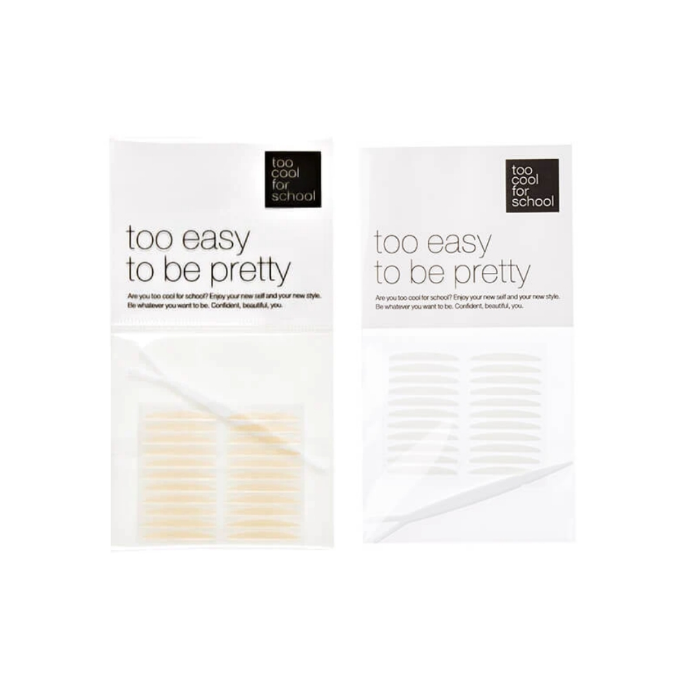 TOO COOL FOR SCHOOL เทปกาวติดตาสองชั้น สีนู้ด สําหรับโรงเรียน (22 คู่ ...