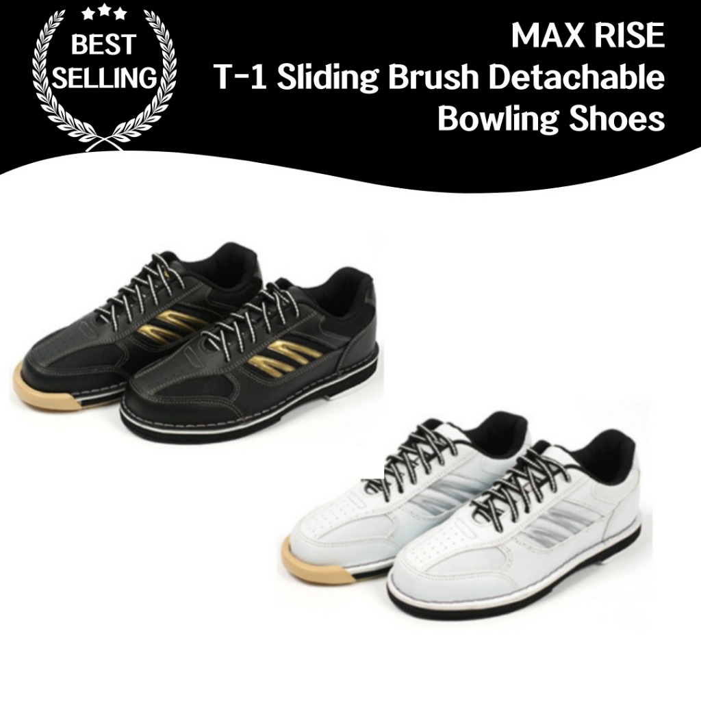 Max RISE N-3 รองเท้าบูท ประดับโบว์ลิ่ง เบื้องต้น (สีดํา/สีขาว ...