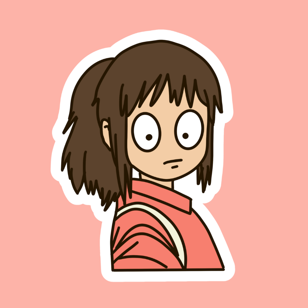 [SG ] Chihiro – The Ugly Spirited Away Collection Sticker. สติ๊กเกอร์ ...