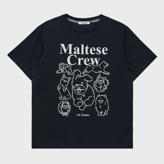 ★ Wai Kei★ Maltese Crew Man to Man Navy YK22FTS07-3 MUSINSA | WAI KEI Maltese Crew Sweatshirt Navy