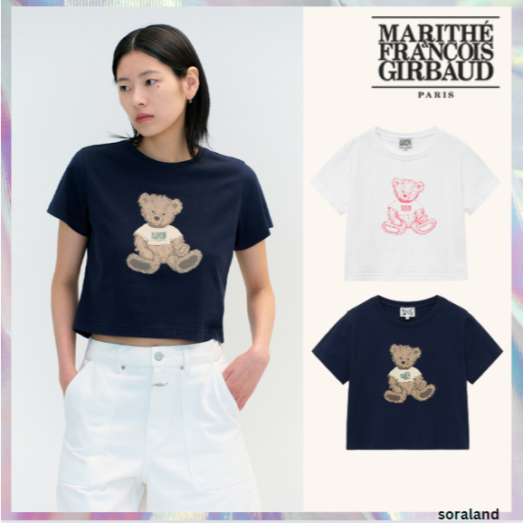 MARITHE FRANCOIS GIRBAUD W DOODLE BEAR TEE white