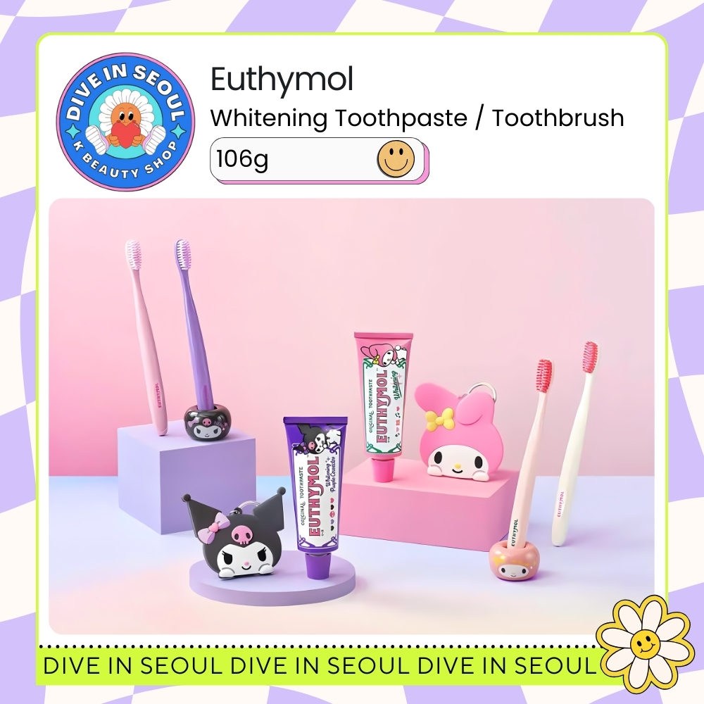 [EUTHYMOL] Whitening Toothpaste / KUROMI Toothbrush Shopee Thailand