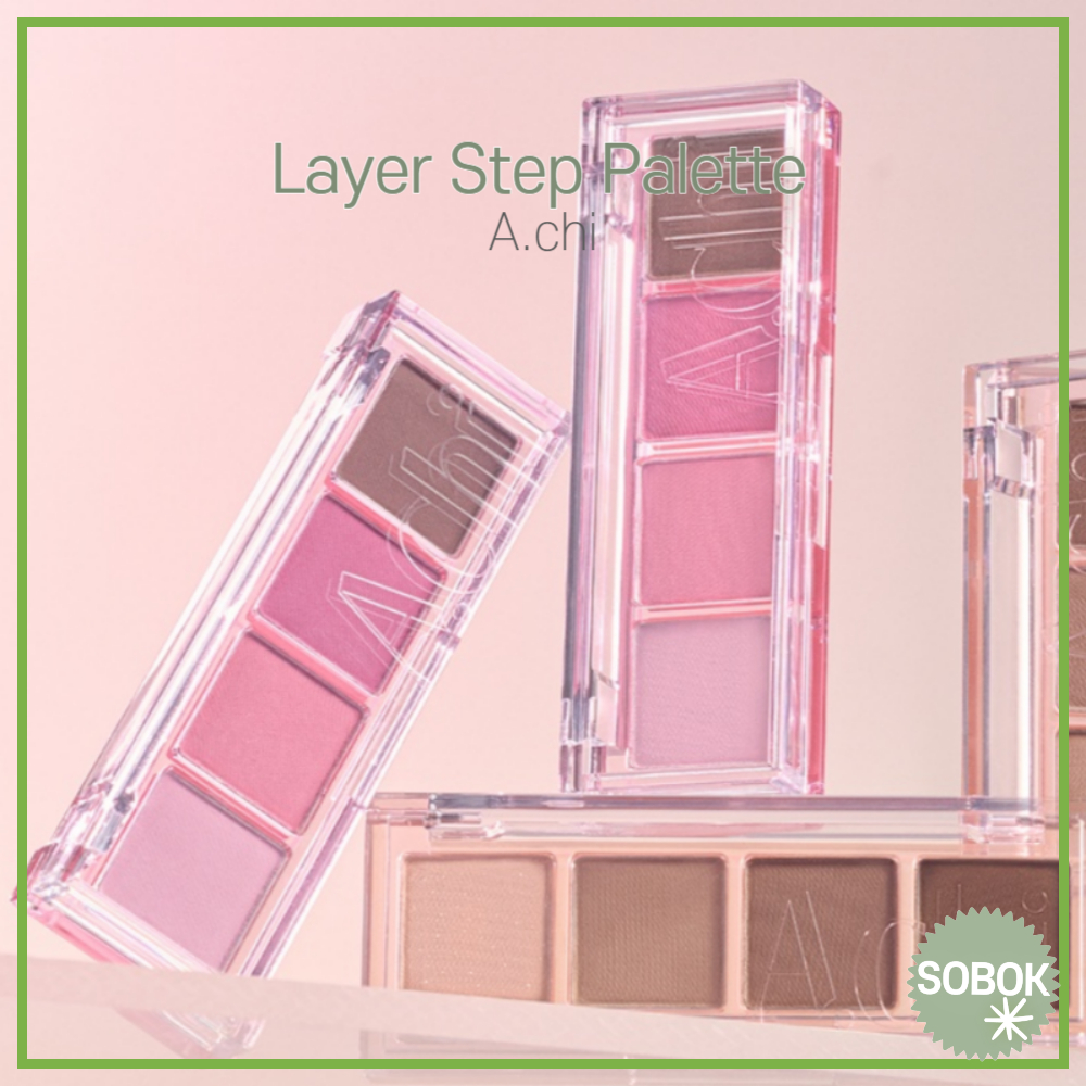 [A.chi] Layer Step palette 2 สี 2g พาเลทอายแชโดว์อายแชโดว์ achi a chi ...