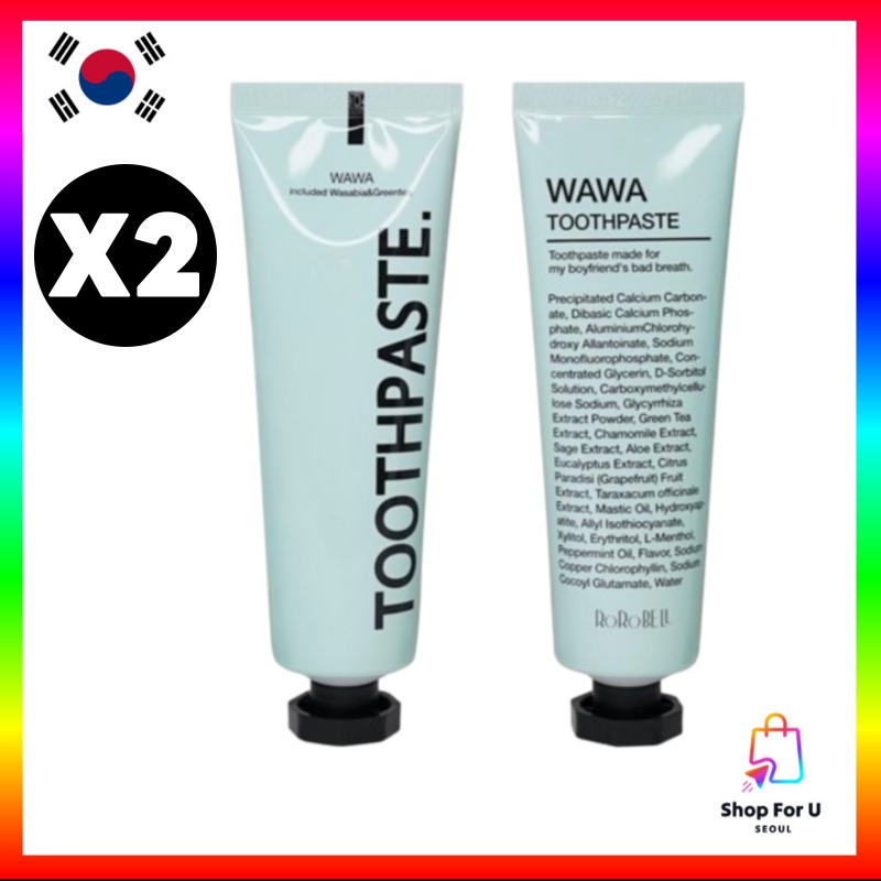 [ROROBELL ] Wawa Toothpaste 100g X2 ยาสีฟันจากพืชชนิดหนึ ่ ง | Shopee ...