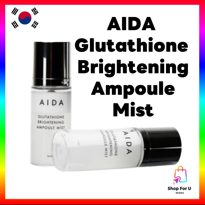 AIDA] Glutathione Brightening Ampoule Mist 60ml | Shopee Thailand