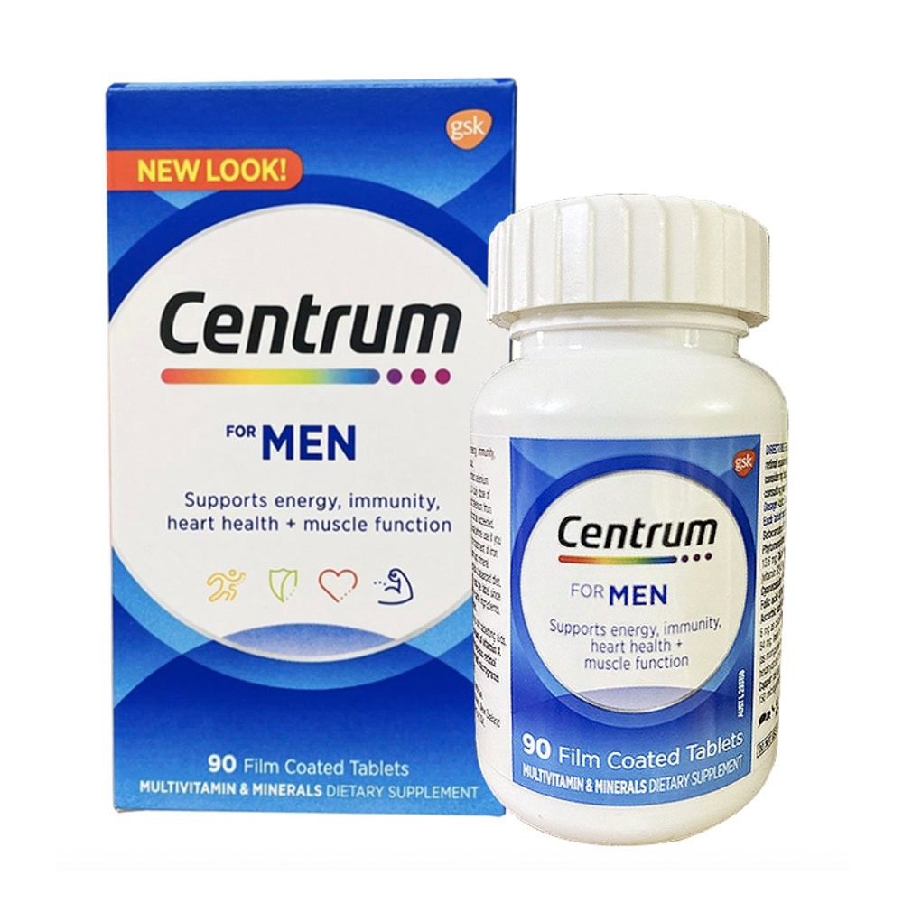 Made in USA - Centrum For Men Multivitamin Tablets AU Version, 90 Count ...
