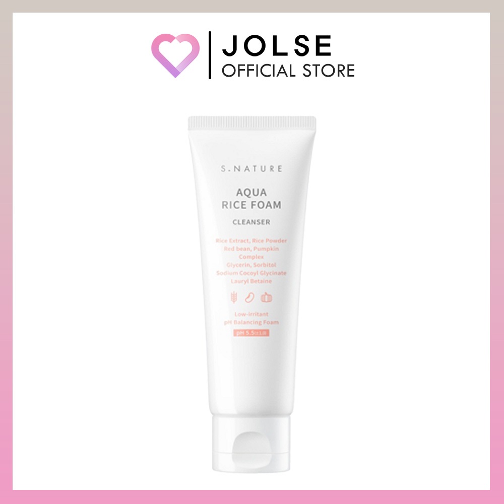 S.nature Aqua Rice Foam Cleanser 80ml | Shopee Thailand