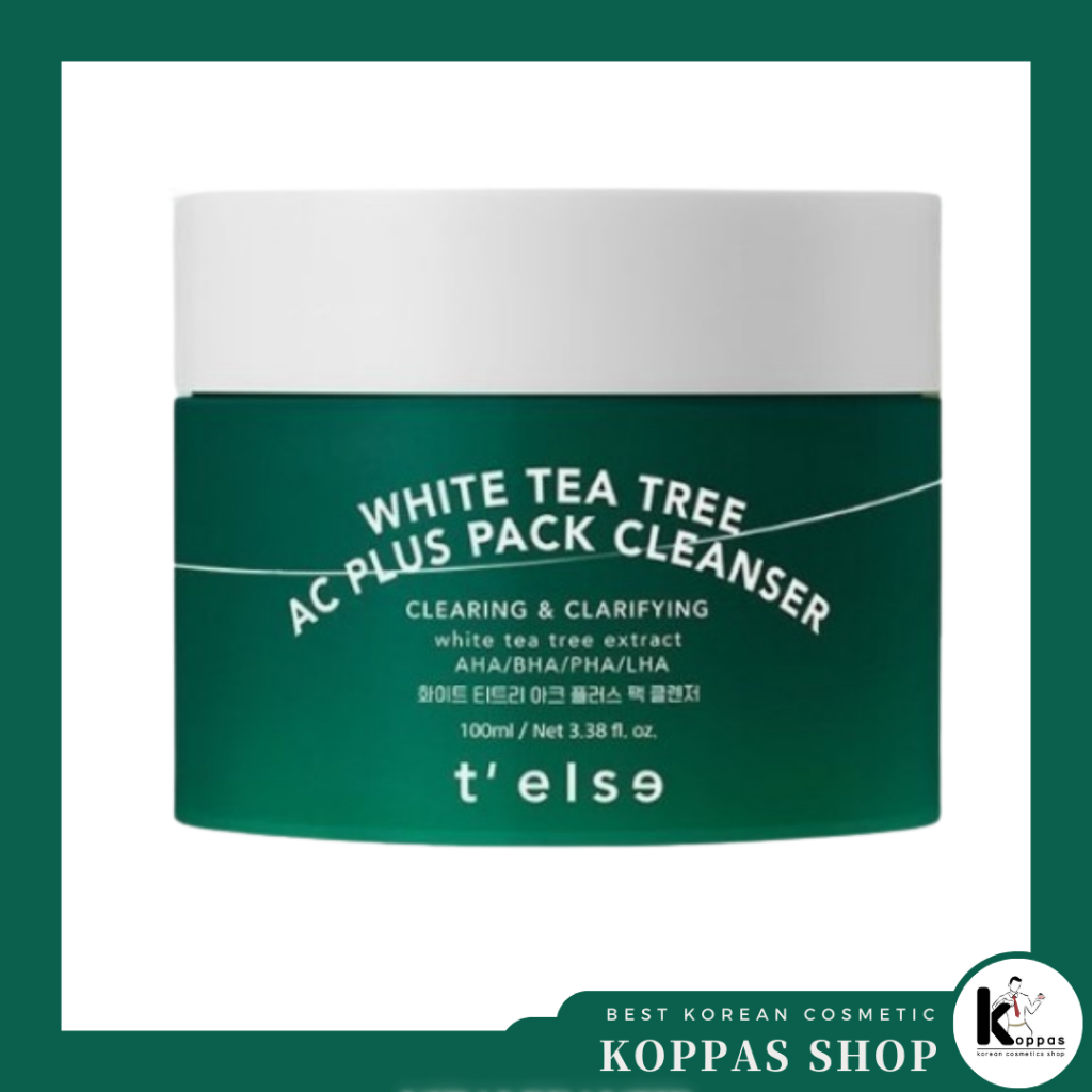 [Telse] White Tea Tree AC Plus Pack Cleanser (100ml) | Shopee Thailand