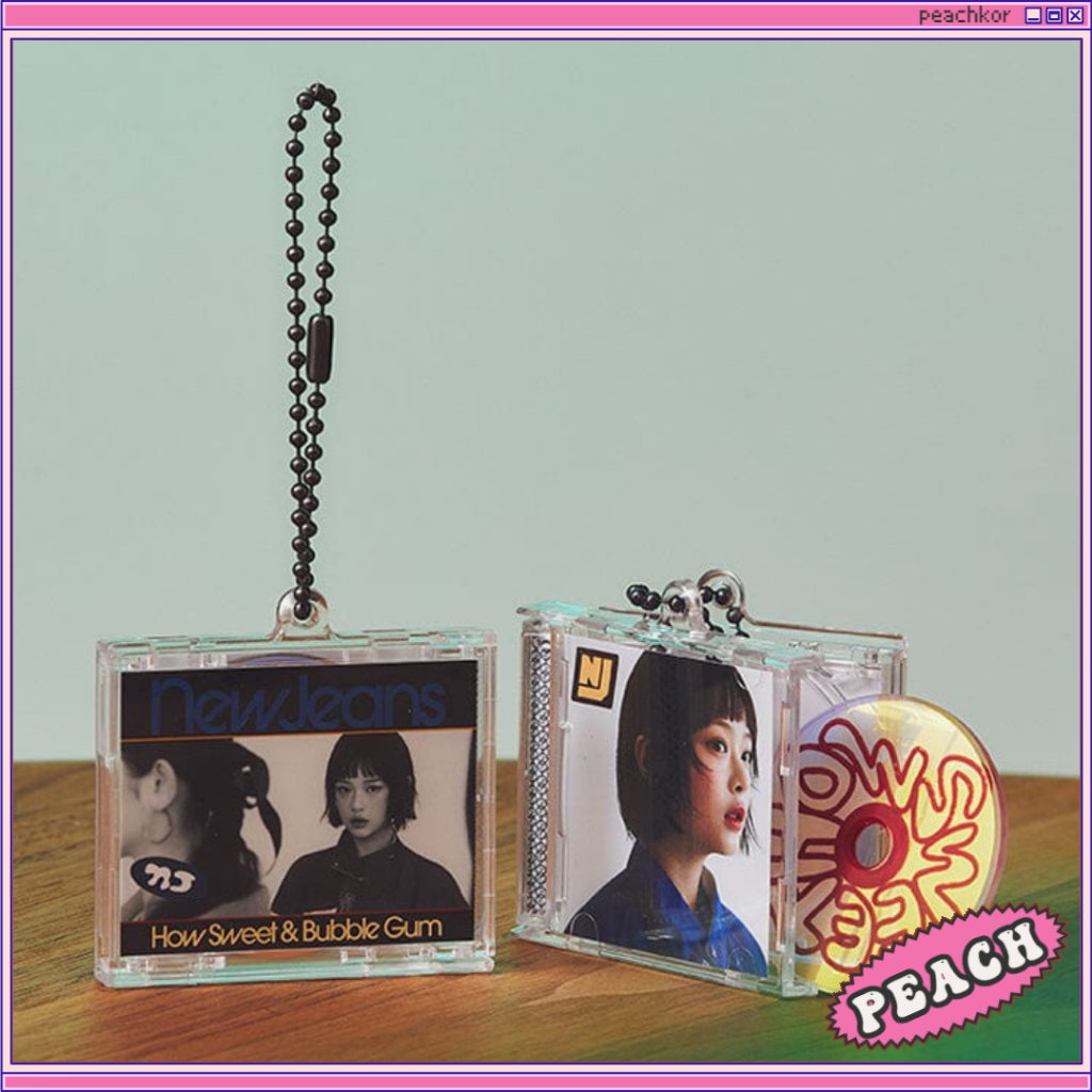 Newjeans NJ How Sweet MINI CD Case Keyring พวงกุญแจ / New