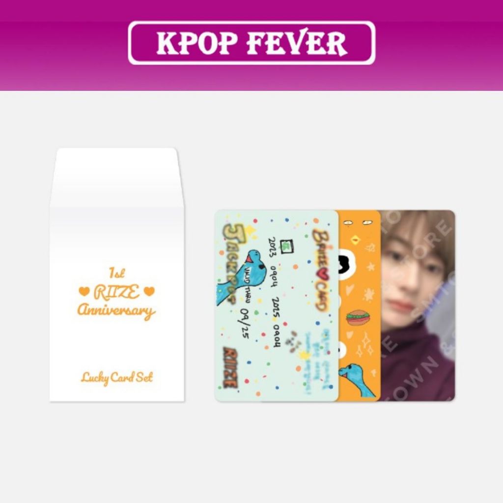 RIIZE – 1ST ANNIVERSARY OFFICIAL MD / LUCKY CARD SET | Shopee Thailand