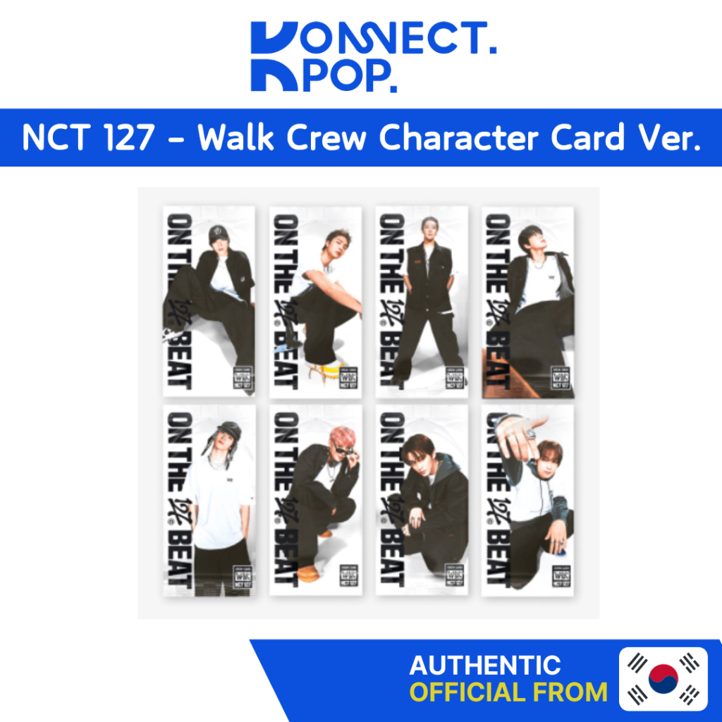 NCT 127 - The 6th Album [WALK] Walk Crew Character Card Ver (smart ...