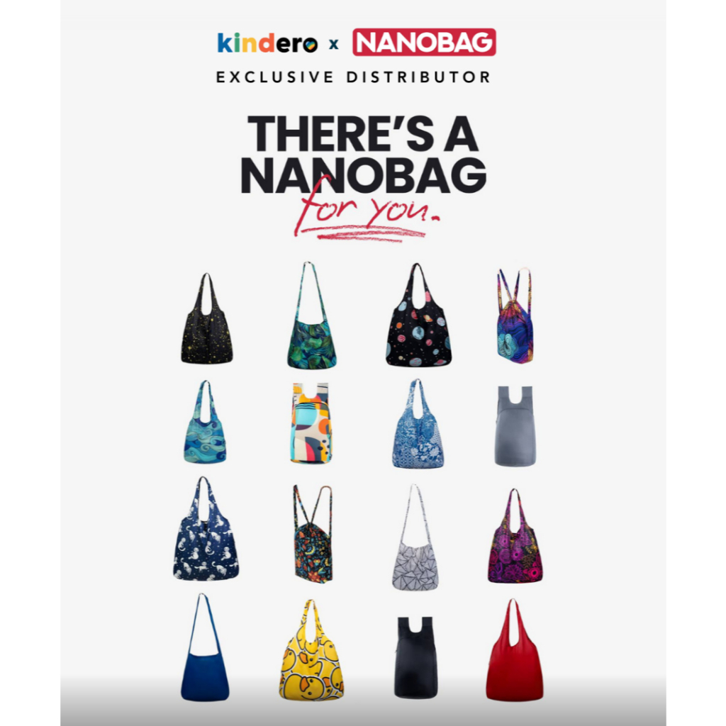 NANOBAG Reusable, Packable Travel Tote Bag, Sling, Backpack ...