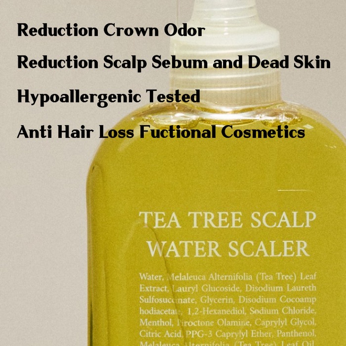 [Steambase] Tea Tree Scalp Water Scaler Anti Hair Loss Treatment Crown ...