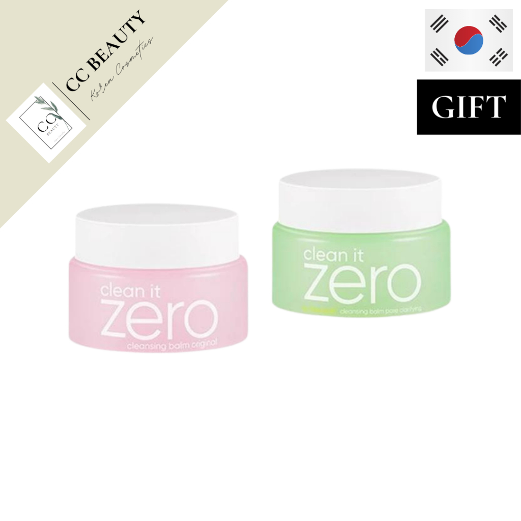 Banila Co Clean It Zero Original - Baume Démaquillant - Échantillons 7ml X 2 - Corée - Pour Tous Types De Peau