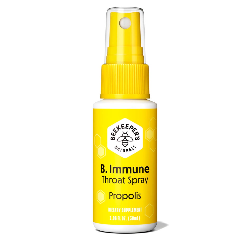 [ผลิตในสหรัฐอเมริกา] Beekeepers Naturals B Immune Throat Spray with ...