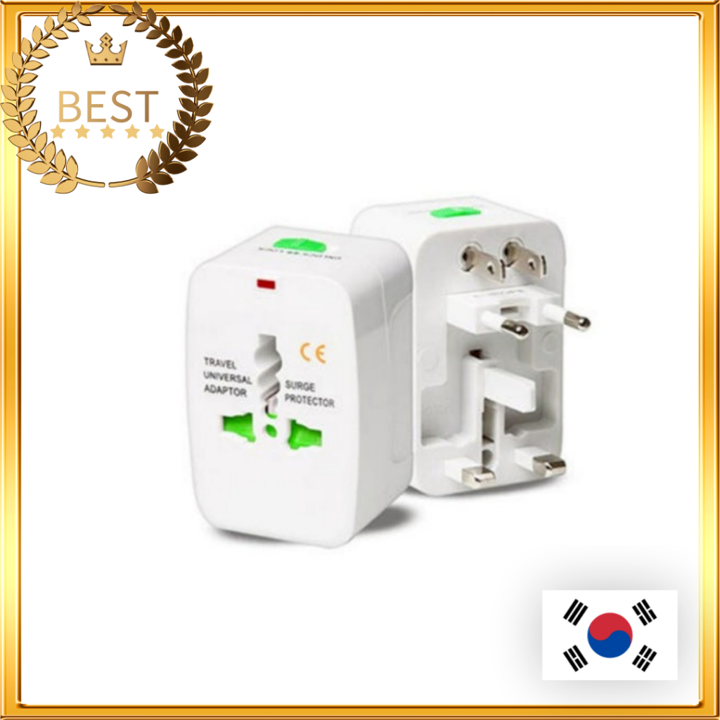 Multi Plug Overseas Travel Adapter Multi-tap Outlet พร้อมปลั๊กเกาหลี ...