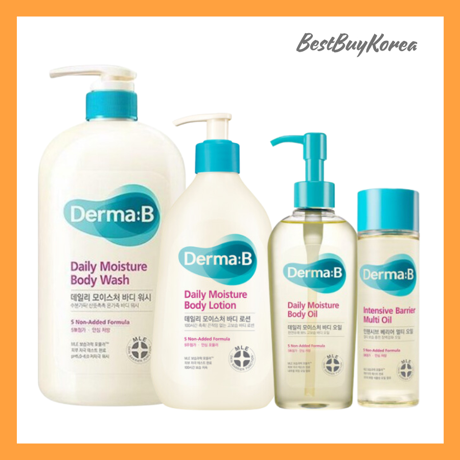Derma:b Daily Moisture Body Wash/ Lotion/ Multi Oil/ Body cream/ Mild ...