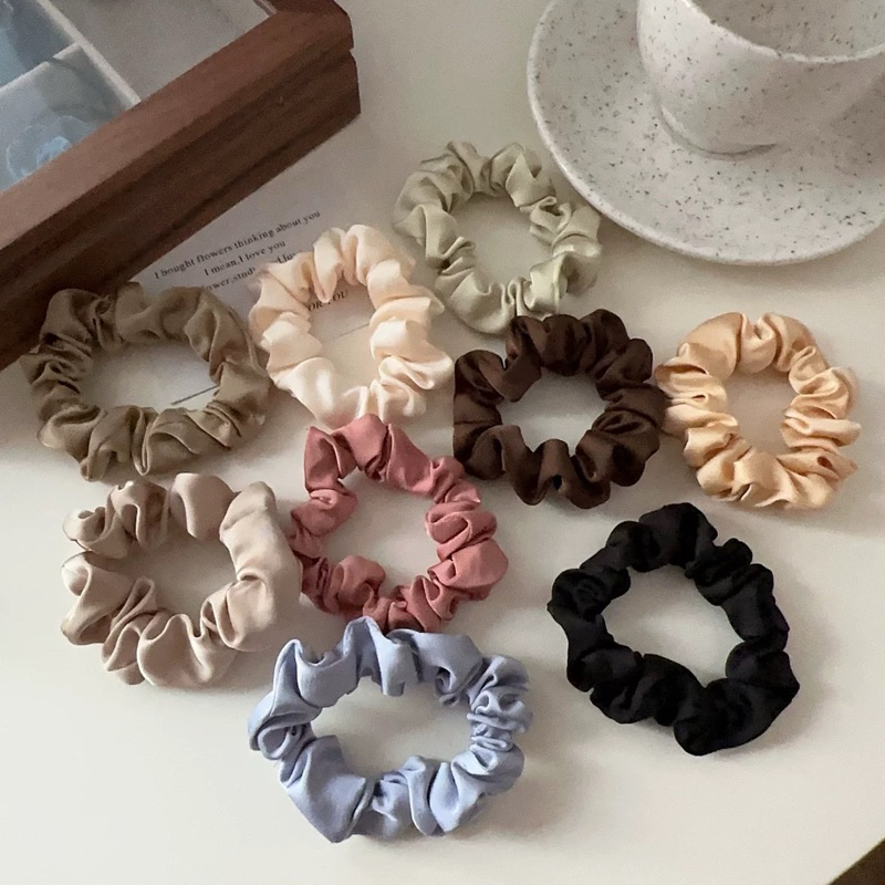 Brown - Handmade Rubber Band/Scrunchie 42 main image 1