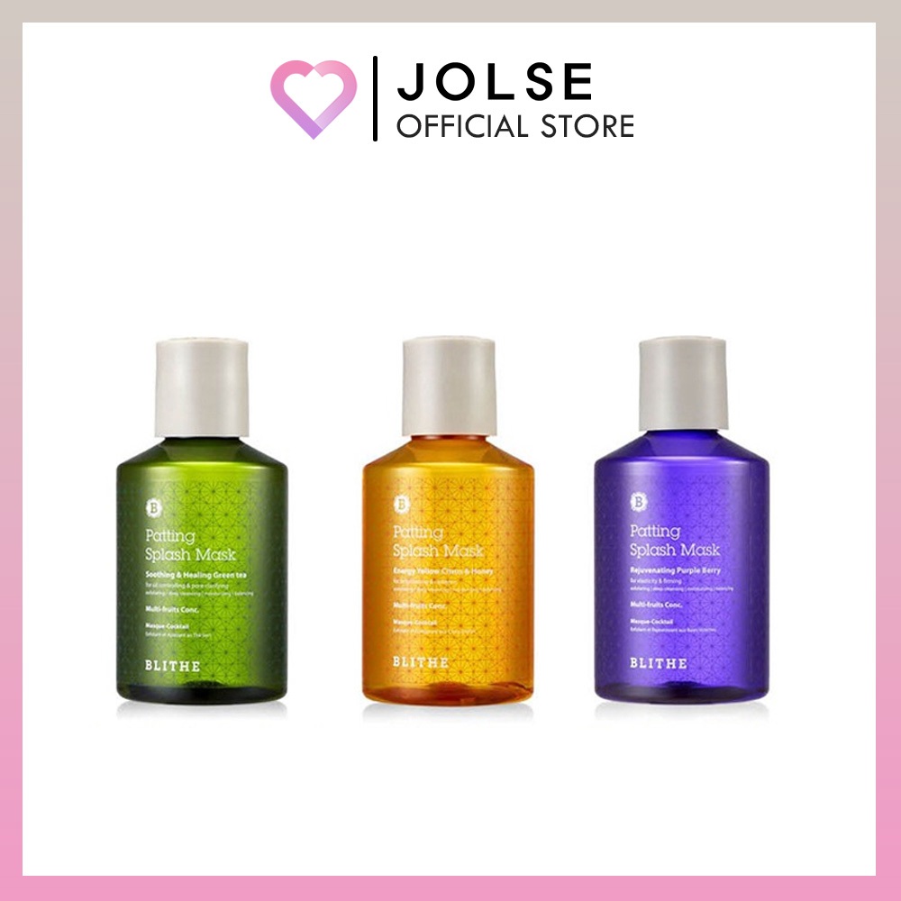 [BLITHE] Patting Splash Mask #Rejuvenating Purple Berry 150ml