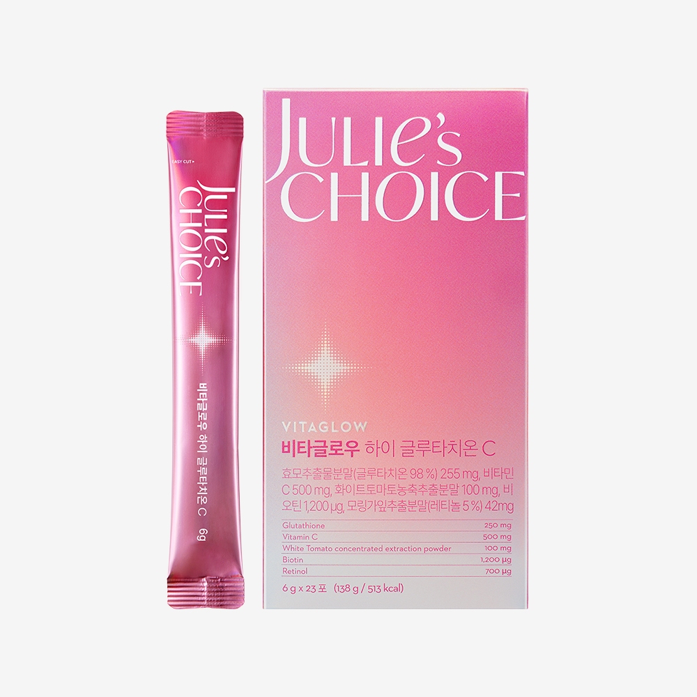 julie's choice everglow glutathione 🇰🇷 [JULIES CHOICE] (ใหม่) VITA Glow High glutathione C (23แท่ง)Everglow  Vitaglow Whitening Korea