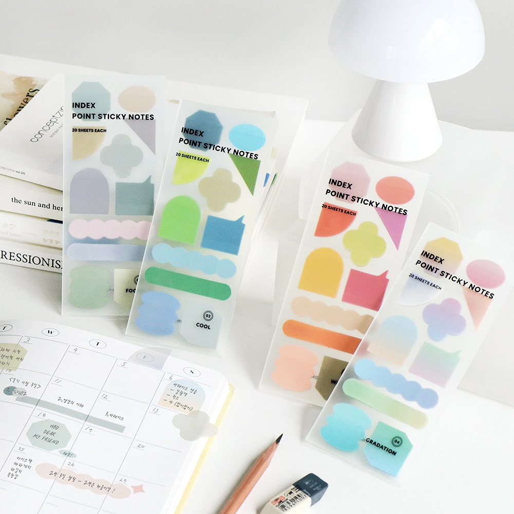 Iconic Index Point Sticky Notes ไดอารี่ ที่คั่นหนังสือ เอกสาร สมุดแพลน ...