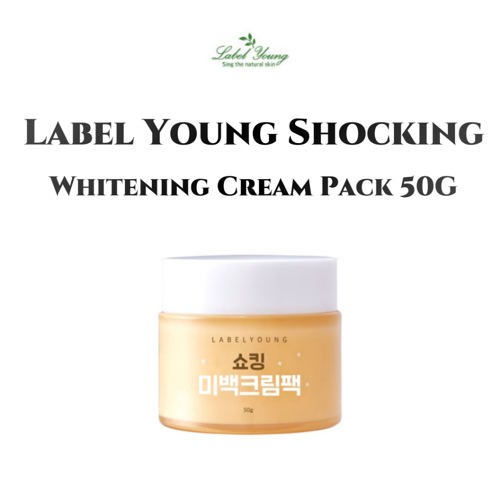 [ลาเบลยัง] Label Young Shocking Whitening Cream Pack 50g / Tone Up ...