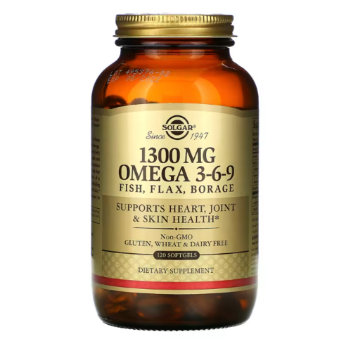 Solgar EFA 1300mg Omega 3-6-9 Softgels – 120 Count Made in USA | Shopee ...