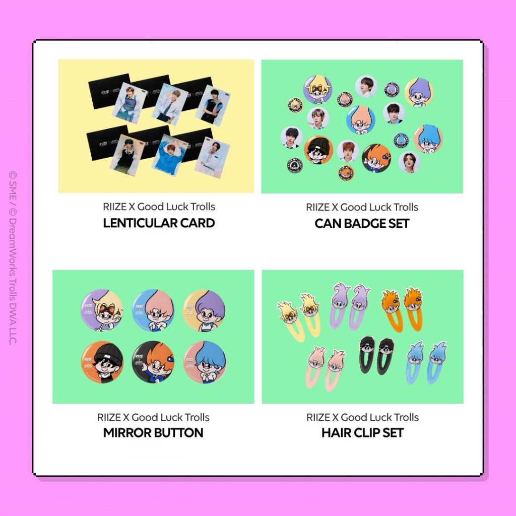 RIIZE X Good Luck Trolls] POP UP OFFICIAL MD (2) | Shopee Thailand