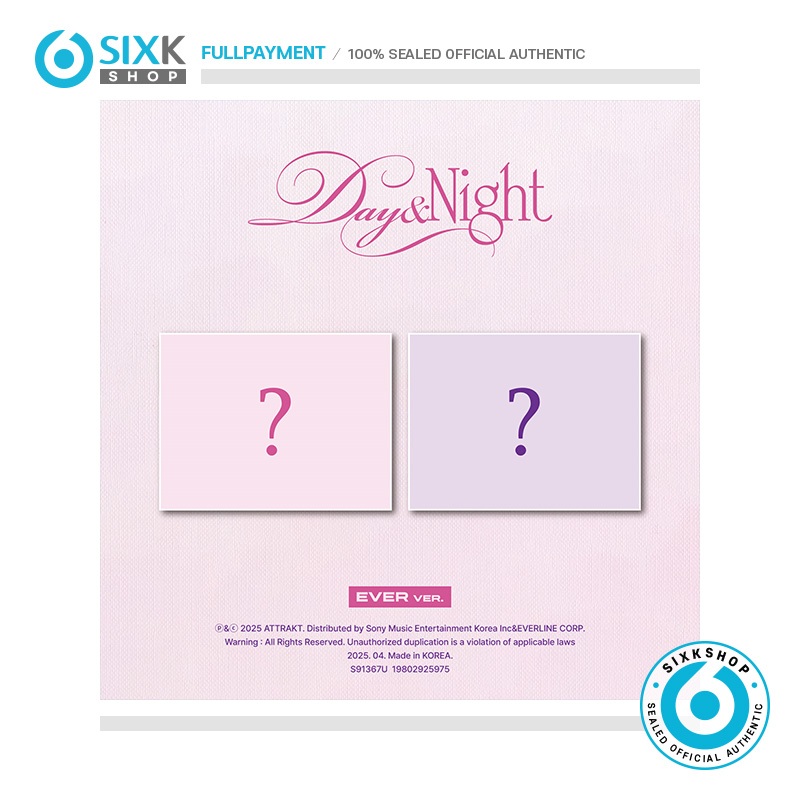 FIFTY FIFTY Album Day & Night Full Set – 3rd Mini Album + POB + Bonus Exclusifs K-POP