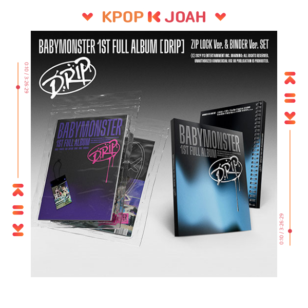 BINDER / ZIP LOCK VER.) BABYMONSTER [DRIP] 1st FULL ALBUM (1st Nov