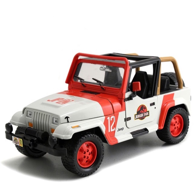 Jada Hollywood Rides 1/24 Jurassic World 1992 Classic Jeep Wrangler ...