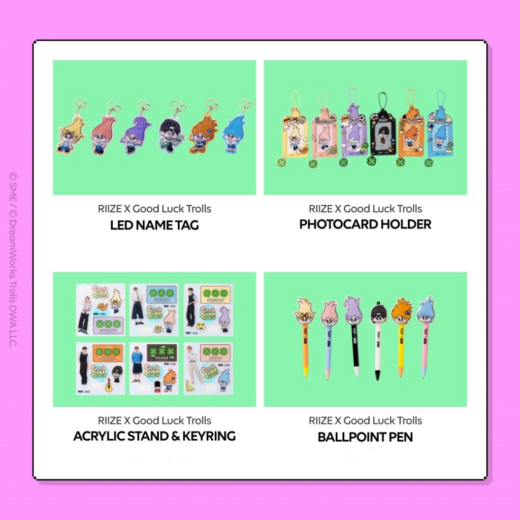 RIIZE X Good Luck Trolls] POP UP OFFICIAL MD (2) | Shopee Thailand