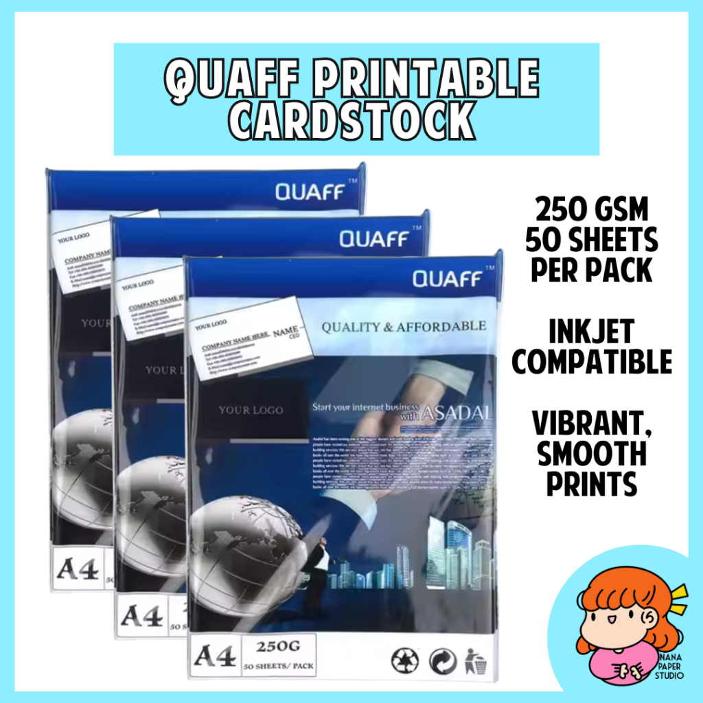 Quaffle 250 GSM หนาพิมพ์ Calling Card กระดาษสองด้าน Matte Inkjet Laser ...