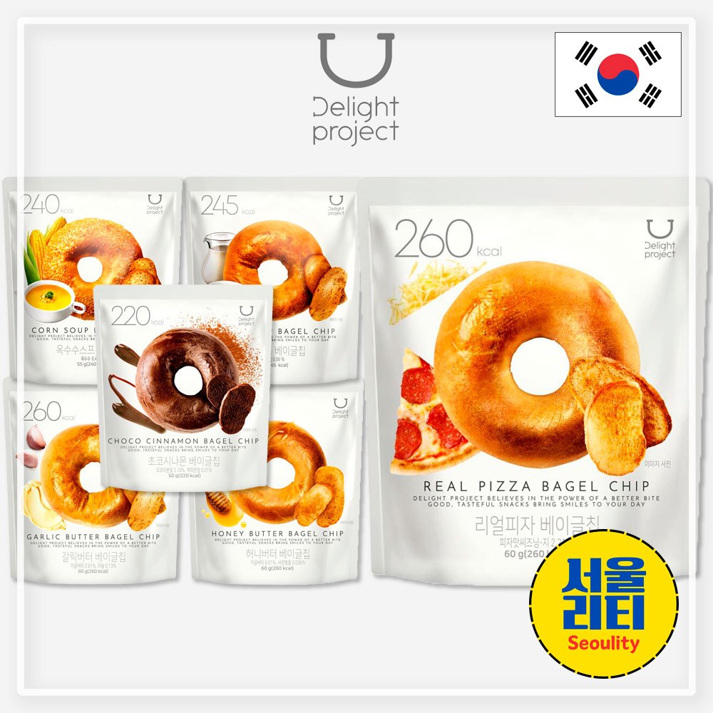 [Olive Young] Delight Project Bagel Chips ของว่างเกาหลีแคลอรี่ต่ํา ...
