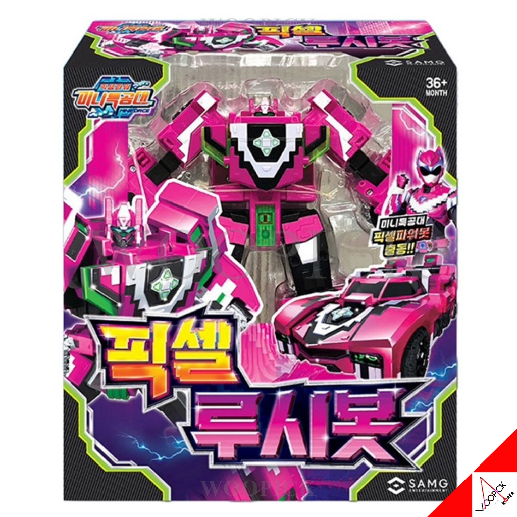 MINIFORCE X LUCYBOT Transforming Robot - Pink Ranger Action Figure For Kids 4+